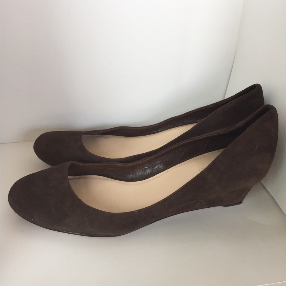 EUC Brown Suede Cole Haan Wedges